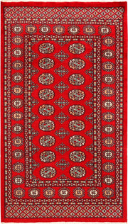 Red Bokhara 3'  2" x 5'  7" - No. QA20787