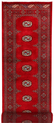 Dark Red Bokhara 2'  7" x 11'  11" - No. QA35322