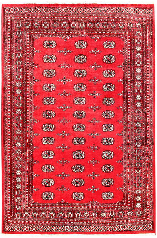 Crimson Bokhara 6'  1" x 9'  1" - No. QA26803