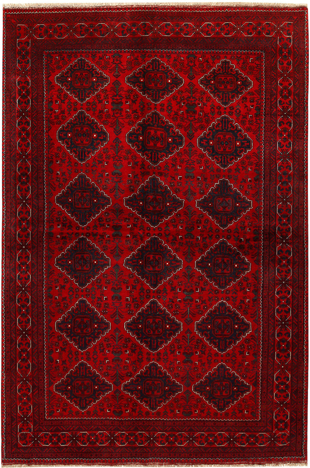 Dark Red Khal Mohammadi 6'  4" x 9'  5" - No. QA70192