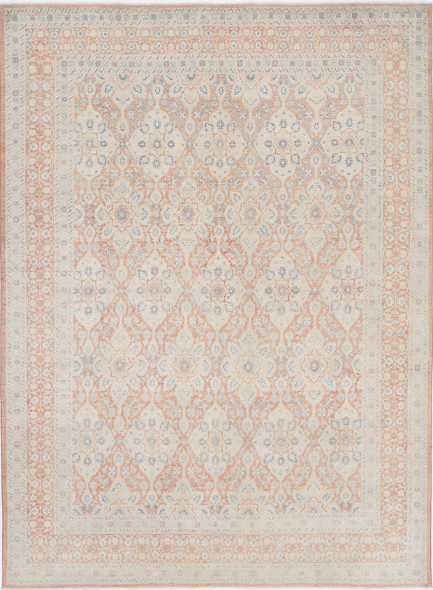 Hand Knotted Fine Ariana Tabriz Wool Rug 9' 1" x 12' 4" - No. AT12155