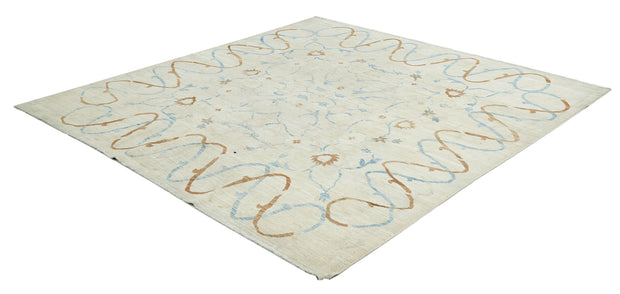 Hand Knotted Fine Ariana Wool Rug 8' 1" x 8' 4" - No. AT32641
