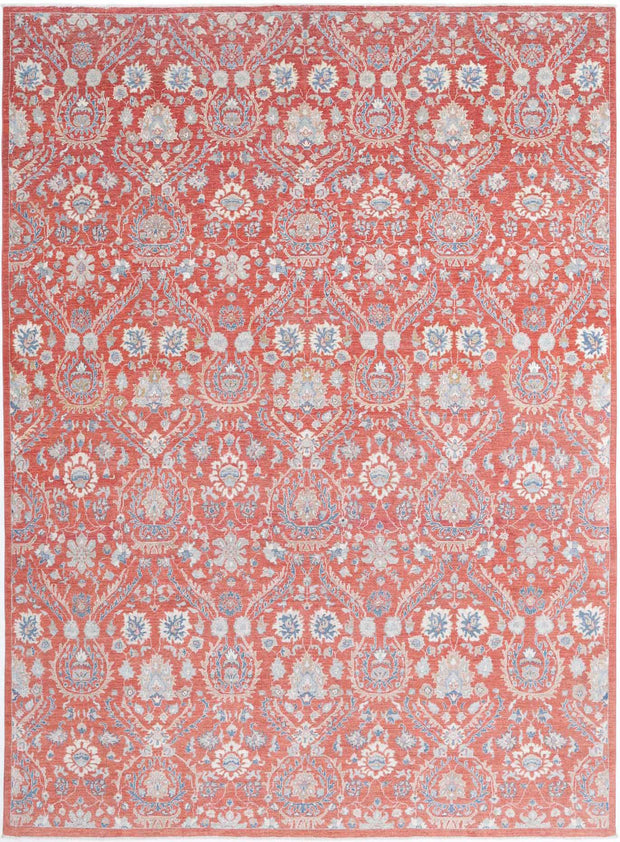 Hand Knotted Art & Craft Wool Rug 8' 9" x 12' 0" - No. AT21490