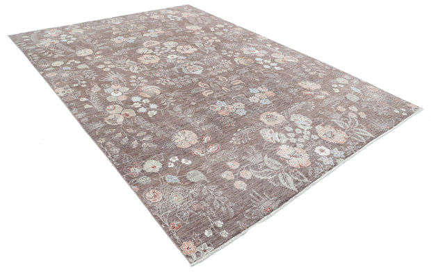 Hand Knotted Artemix Wool Rug 7' 9" x 10' 11" - No. AT99127