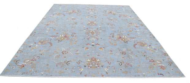 Hand Knotted Artemix Wool & Silk Rug 8' 11" x 11' 7" - No. AT24854