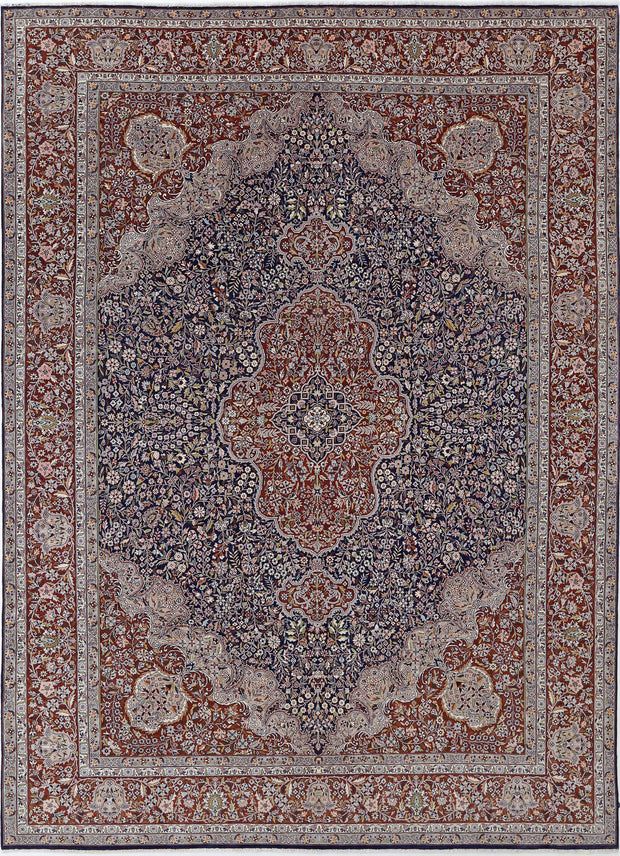Hand Knotted Heritage Fine Persian Style Wool Rug 8' 0" x 11' 1" - No. AT22086
