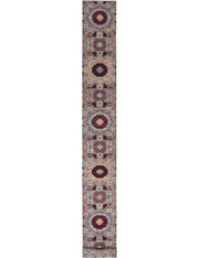 Hand Knotted Mamluk Wool Rug 2' 6" x 27' 6" - No. AT27513