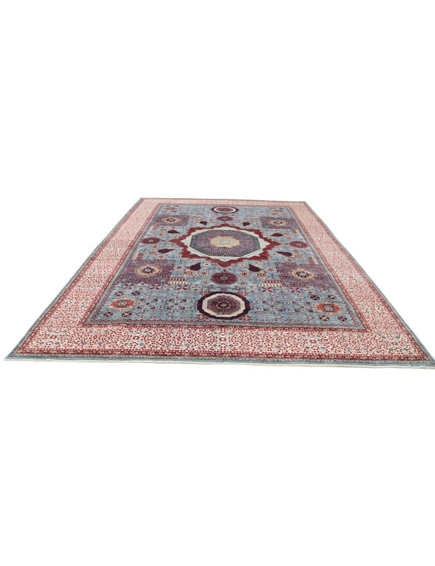 Hand Knotted Fine Mamluk Wool Rug 9' 10" x 13' 9" - No. AT97911