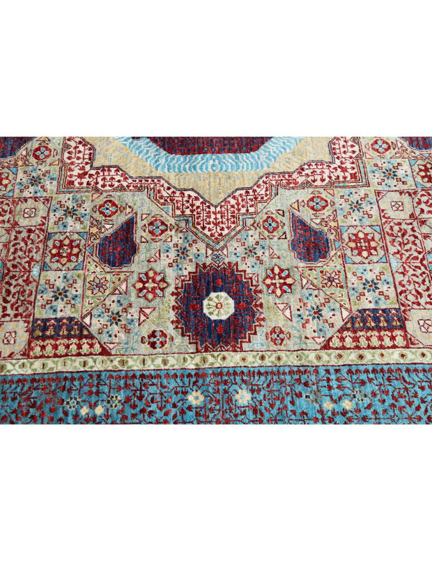 Hand Knotted Mamluk Wool Rug 8' 2" x 9' 10" - No. AT41497