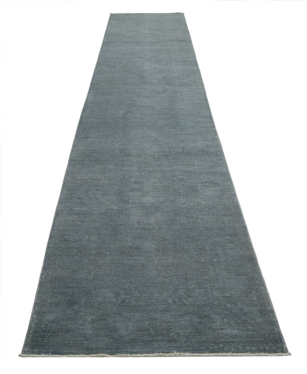Hand Knotted Overdye Wool Rug 3' 6" x 19' 7" - No. AT56094