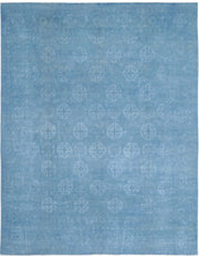 Hand Knotted Overdye Wool Rug 9' 10" x 12' 7" - No. AT91591