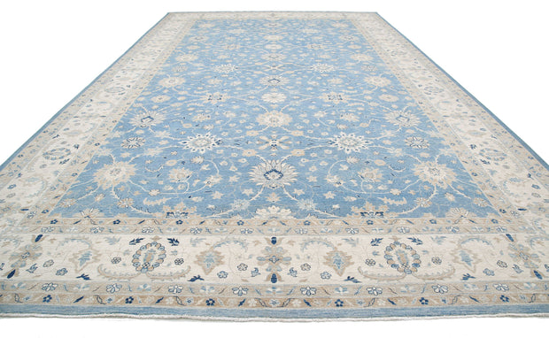 Hand Knotted Serenity Wool Rug 13' 3" x 21' 9" - No. AT59407