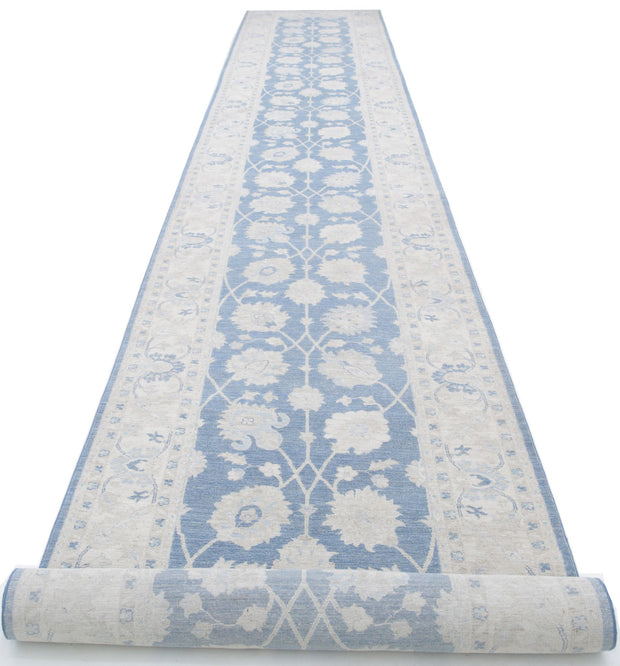 Hand Knotted Serenity Wool Rug 3' 11" x 26' 5" - No. AT46349