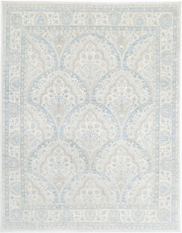 Hand Knotted Fine Serenity Wool Rug 7' 9" x 9' 6" - No. AT73849