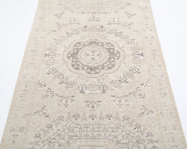 Hand Knotted Fine Mamluk Wool Rug 3' 5" x 9' 5" - No. AT83161