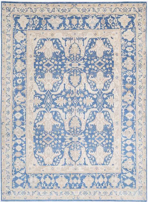 Hand Knotted Fine Ziegler Wool Rug 8' 6" x 11' 7" - No. AT68546