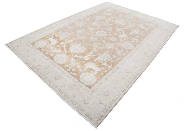 Hand Knotted Fine Serenity Wool Rug 6' 5" x 8' 10" - No. AT27707