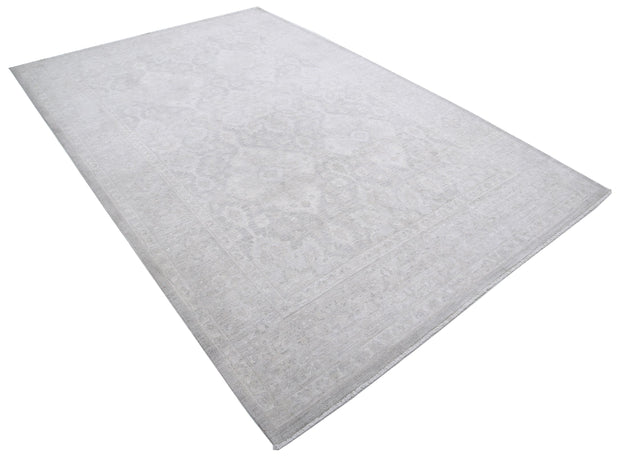 Hand Knotted Fine Serenity Wool Rug 6' 3" x 9' 7" - No. AT68885