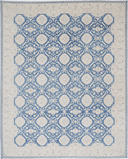 Hand Knotted Fine Ziegler Wool & Silk Rug 11' 9" x 14' 6" - No. AT96399