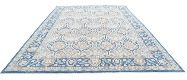 Hand Knotted Fine Ziegler Wool Rug 9' 9" x 13' 10" - No. AT96639
