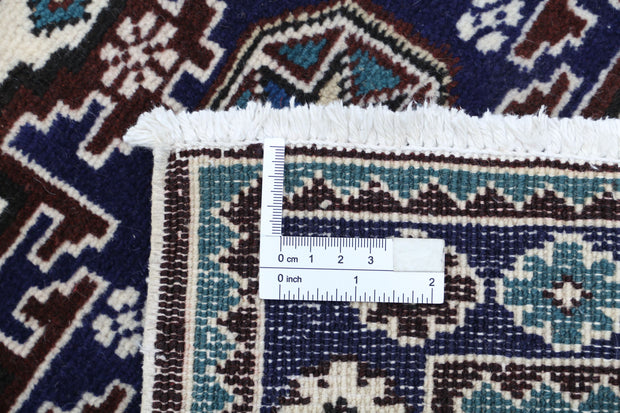 Hand Knotted Persian Kazak Wool Rug 2' 3" x 3' 6" - No. AT65074