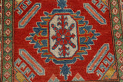 Hand Knotted Tribal Kazak Wool Rug 2' 8" x 9' 3" - No. AT58658