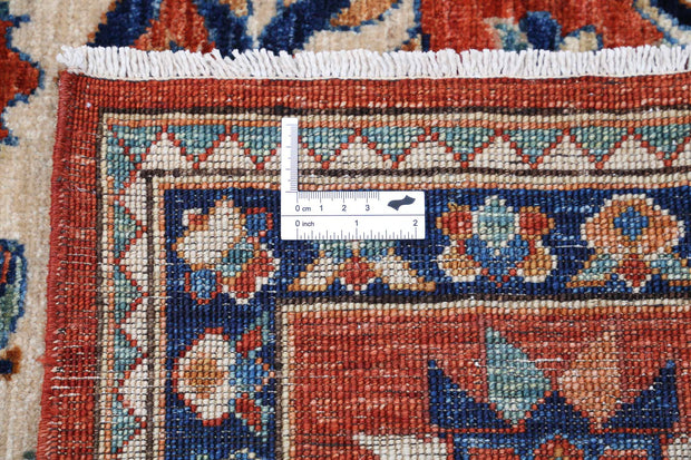 Hand Knotted Nomadic Caucasian Humna Wool Rug 8' 0" x 9' 8" - No. AT18924