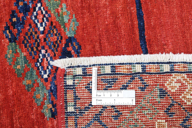 Hand Knotted Nomadic Caucasian Humna Wool Rug 5' 6" x 7' 11" - No. AT55994