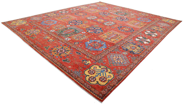 Hand Knotted Nomadic Caucasian Humna Wool Rug 13' 6" x 16' 3" - No. AT58558