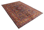 Hand Knotted Nomadic Caucasian Humna Wool Rug 6' 0" x 8' 7" - No. AT37587