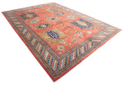 Hand Knotted Nomadic Caucasian Humna Wool Rug 8' 11" x 12' 2" - No. AT47946