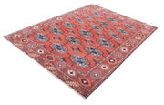 Hand Knotted Nomadic Caucasian Humna Wool Rug 5' 8" x 7' 9" - No. AT83176