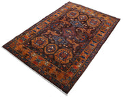 Hand Knotted Nomadic Caucasian Humna Wool Rug 3' 11" x 5' 11" - No. AT21850