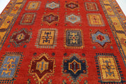 Hand Knotted Nomadic Caucasian Humna Wool Rug 8' 8" x 12' 2" - No. AT59740