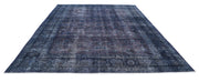 Hand Knotted Transitional Vintage Overdye Tabriz Wool Rug 9' 9" x 12' 10" - No. AT73058