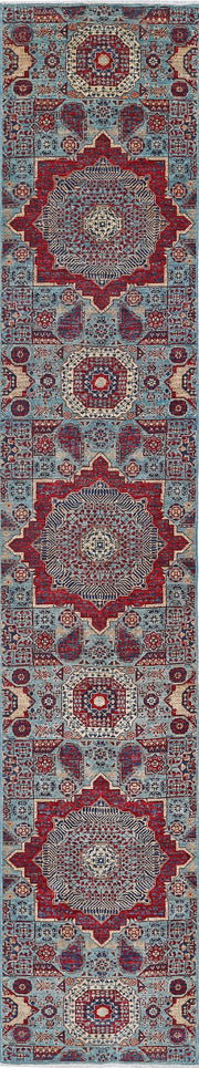 Hand Knotted Mamluk Wool Rug 2' 5" x 13' 6" - No. AT77438