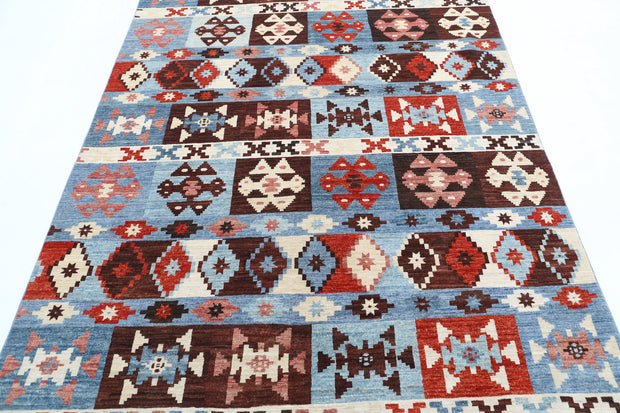 Hand Knotted Modcar Wool Rug 5' 7" x 7' 11" - No. AT18712