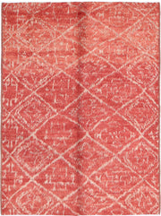 Hand Knotted Tribal Moroccan Wool Rug 4' 4" x 5' 9" - No. AT39905