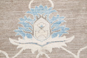 Hand Knotted Oushak Wool Rug 11' 7" x 11' 2" - No. AT94128