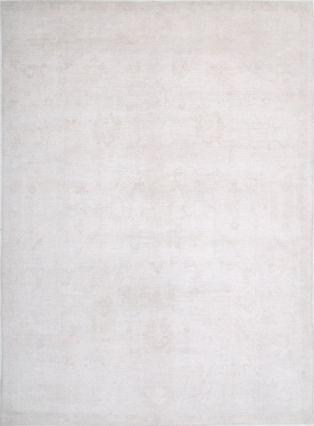 Hand Knotted Oushak Wool Rug 10' 4" x 14' 1" - No. AT18233