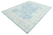 Hand Knotted Oushak Wool Rug 7' 11" x 10' 0" - No. AT64867