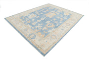 Hand Knotted Oushak Wool Rug 7' 11" x 9' 10" - No. AT20705