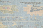 Hand Knotted Oushak Wool Rug 10' 0" x 13' 7" - No. AT35751