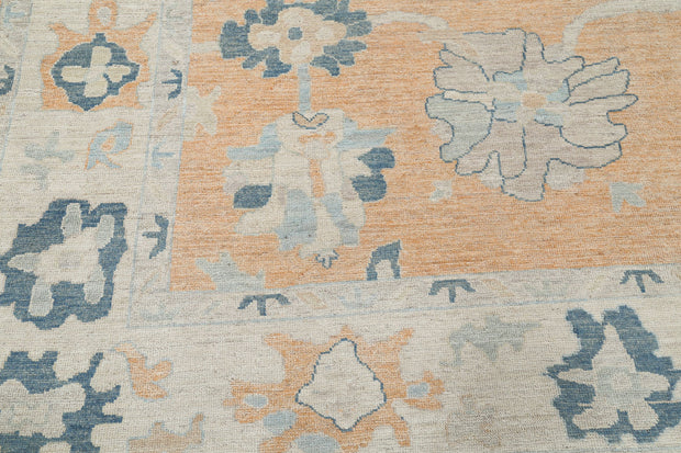 Hand Knotted Oushak Wool Rug 8' 0" x 9' 10" - No. AT17818