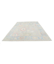 Hand Knotted Oushak Wool Rug 9' 0" x 11' 9" - No. AT45151