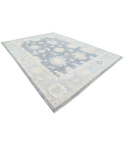 Hand Knotted Oushak Wool Rug 10' 2" x 13' 10" - No. AT70912