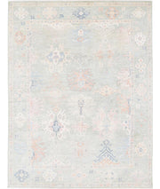 Hand Knotted Oushak Wool Rug 9' 0" x 12' 0" - No. AT88264