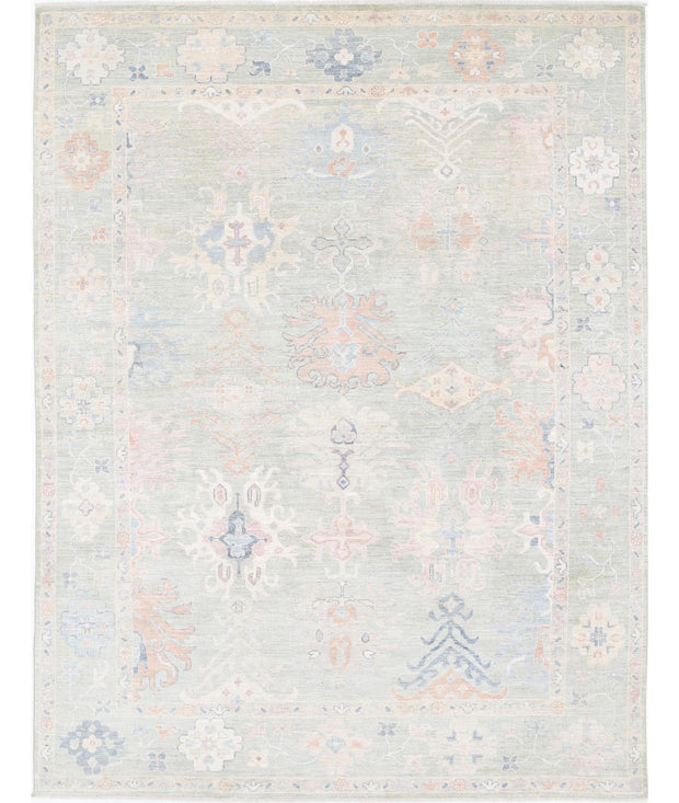 Hand Knotted Oushak Wool Rug 9' 0" x 12' 0" - No. AT88264