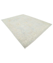 Hand Knotted Oushak Wool Rug 9' 0" x 11' 9" - No. AT85158