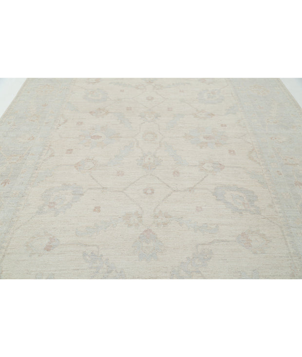 Hand Knotted Oushak Wool Rug 9' 1" x 11' 11" - No. AT28621